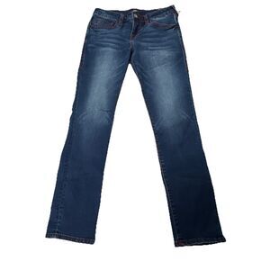 True Religion Rocco Red Stitched Boys Size 14 Relaxed Skinny Jeans NWT